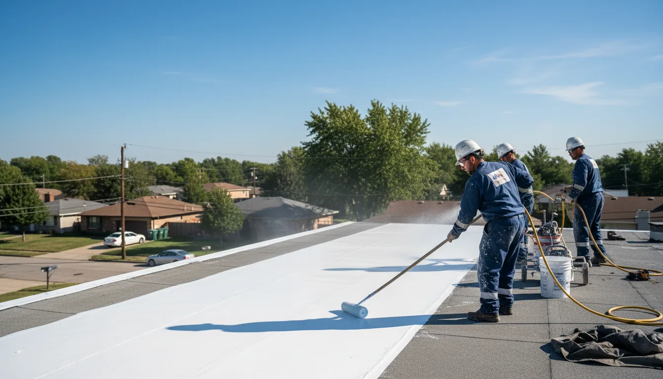Commercial roof coating in Grandview, MO near me